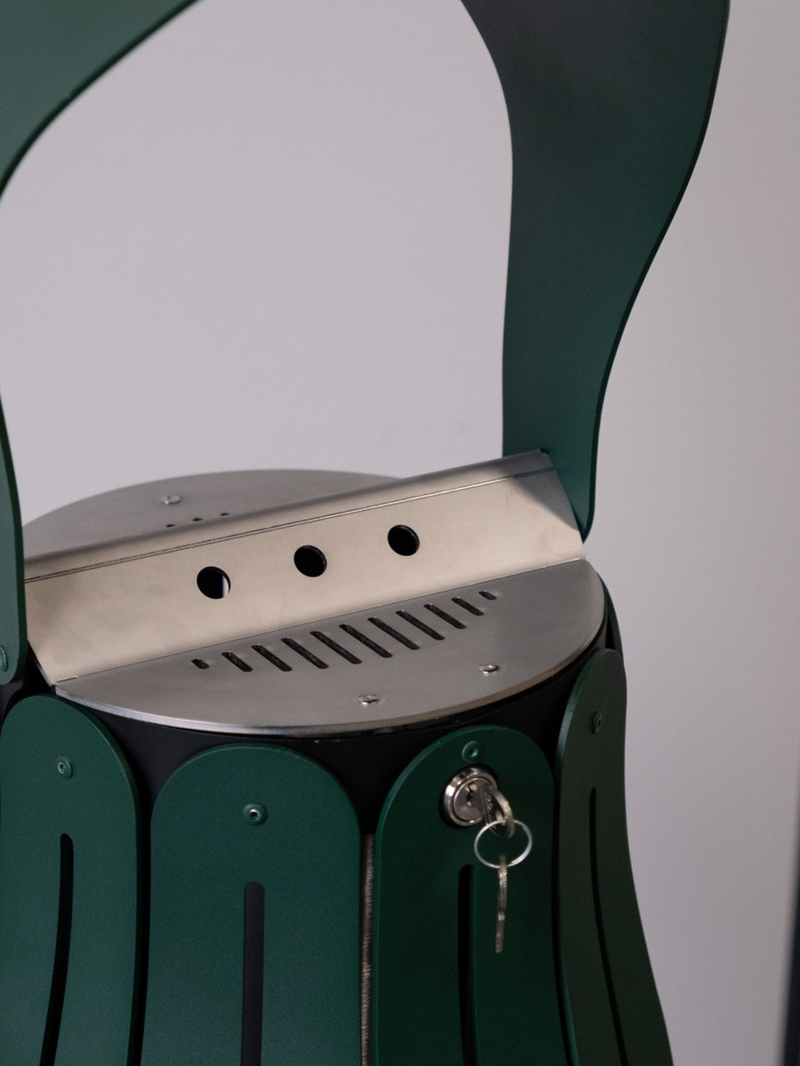 Cendrier Easy Premium Moss Green — détail face